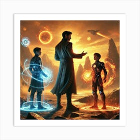 Ronan Ashheart Training Children Art Print