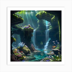 Underwater Scene Art Print