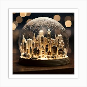 New York City Snow Globe Art Print