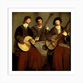 Three Musicians 1 Art Print