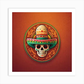 Day Of The Dead Skull 108 Art Print