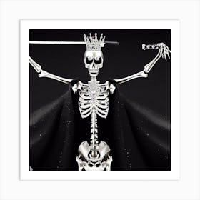 Skeleton Queen 1 Art Print