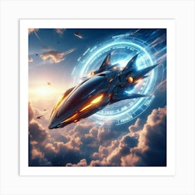 Futuristic Spaceship 5 Art Print