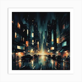 Night City 3 Art Print