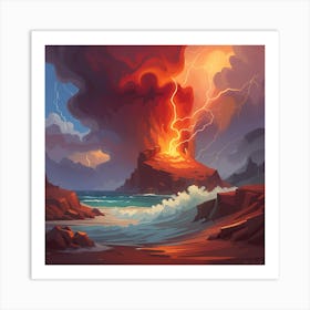 Hawaiian Lava Art Print