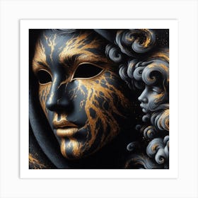 Mask Of The Masquerade Art Print