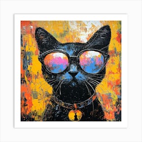 The Coolest Cat In Town 4 Art Print