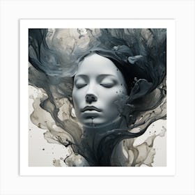 Abstract Of A Woman Art Print