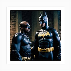 Tupac Shakur Meets Batman Art Print