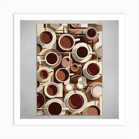 Coffee Cups Art Print