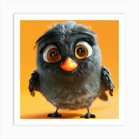 Bird With Big Eyes 4 Art Print