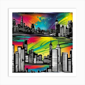 New York City Skyline 53 Art Print