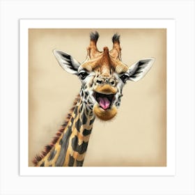 Giraffe 124 Art Print