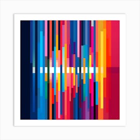 Abstract Stribes Art Print