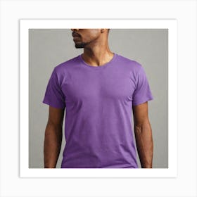 Purple T - Shirt 6 Art Print