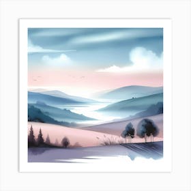 Landscape Painting 68 Art Print