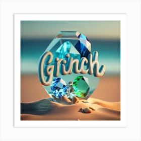 Glass name Grinch Art Print