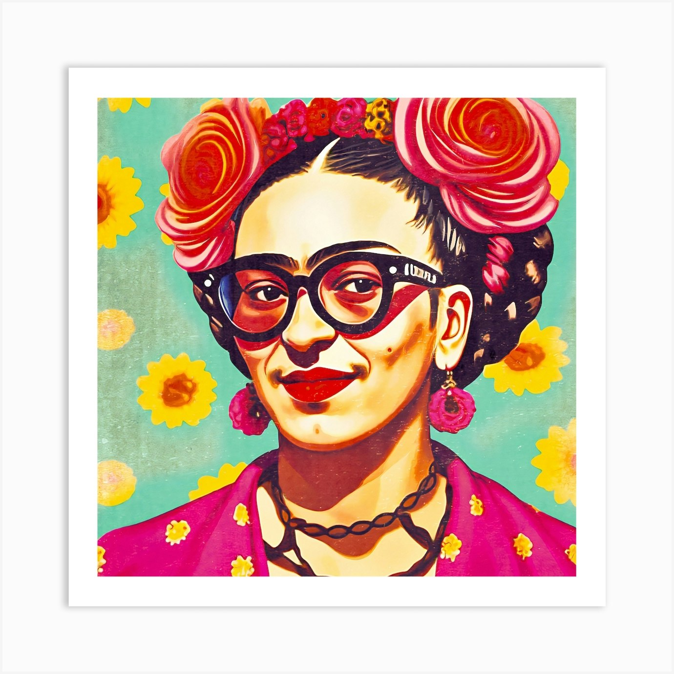 Frida Kahlo vintage art Poster