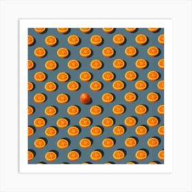 Abstract Oranges Art Print