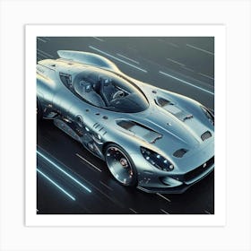 Futuristic Sports Car 2 Art Print