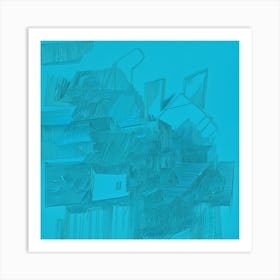 'Blue House' Art Print