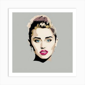 Miley Cyrus painting Art Print