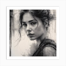 Portrait Of A Woman 3 Art Print