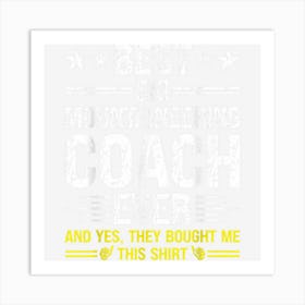 Best Ski Mountaineering Coach Ever Funny Art Print