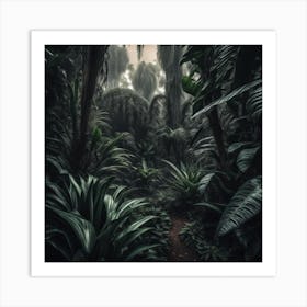 Jungle path of the unknown Art Print