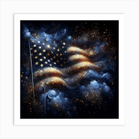 Usa Flag 4 Art Print