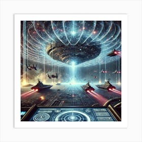 Cosmic Interference Art Print