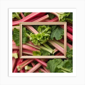 Rhubarb In A Frame Art Print