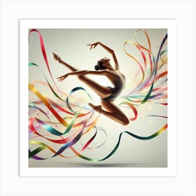 Acrobatic dancer Art Print