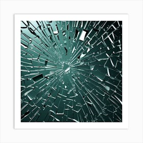 Shattered Glass 2 Art Print