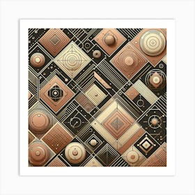 Abstract Geometric Pattern 2 Art Print