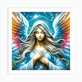 Angel With Wings Art Print