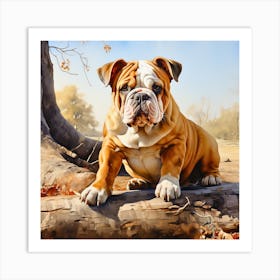 Bulldog Art Print