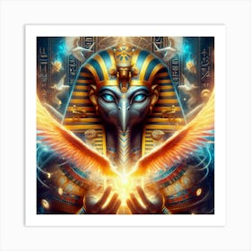 Ancient Egyptian God Horus 3 Art Print