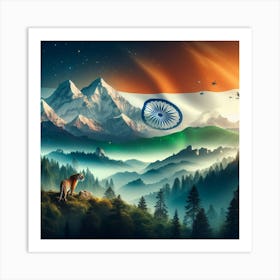 Flag Of India Art Print