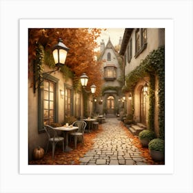 Autumn Alley Art Print