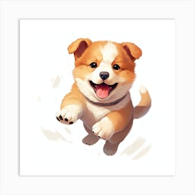 Corgi Puppy 1 Art Print