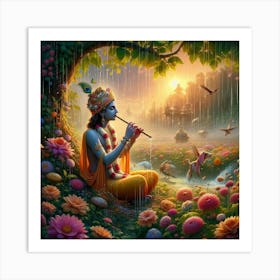 Lord Krishna 6 Art Print