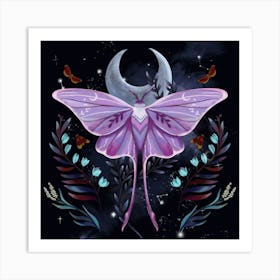 The Moth Art Print