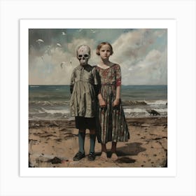 Surreal Beach Memories Art Print