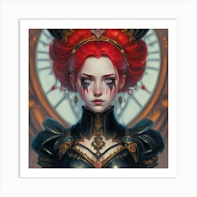 Steampunk Girl Art Print