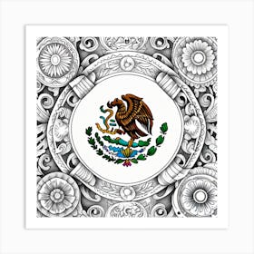 Mexico Flag Art Print