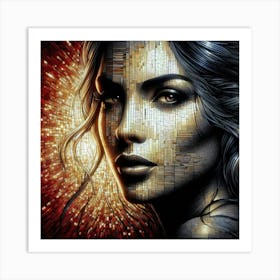 A mysterious woman 9 Art Print