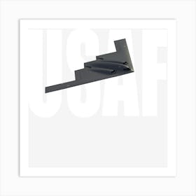 Usaf B 2 Spirit Stealth Us Flag Art Print