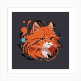 Orange Cat 4 Art Print