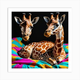 Giraffes Art Print